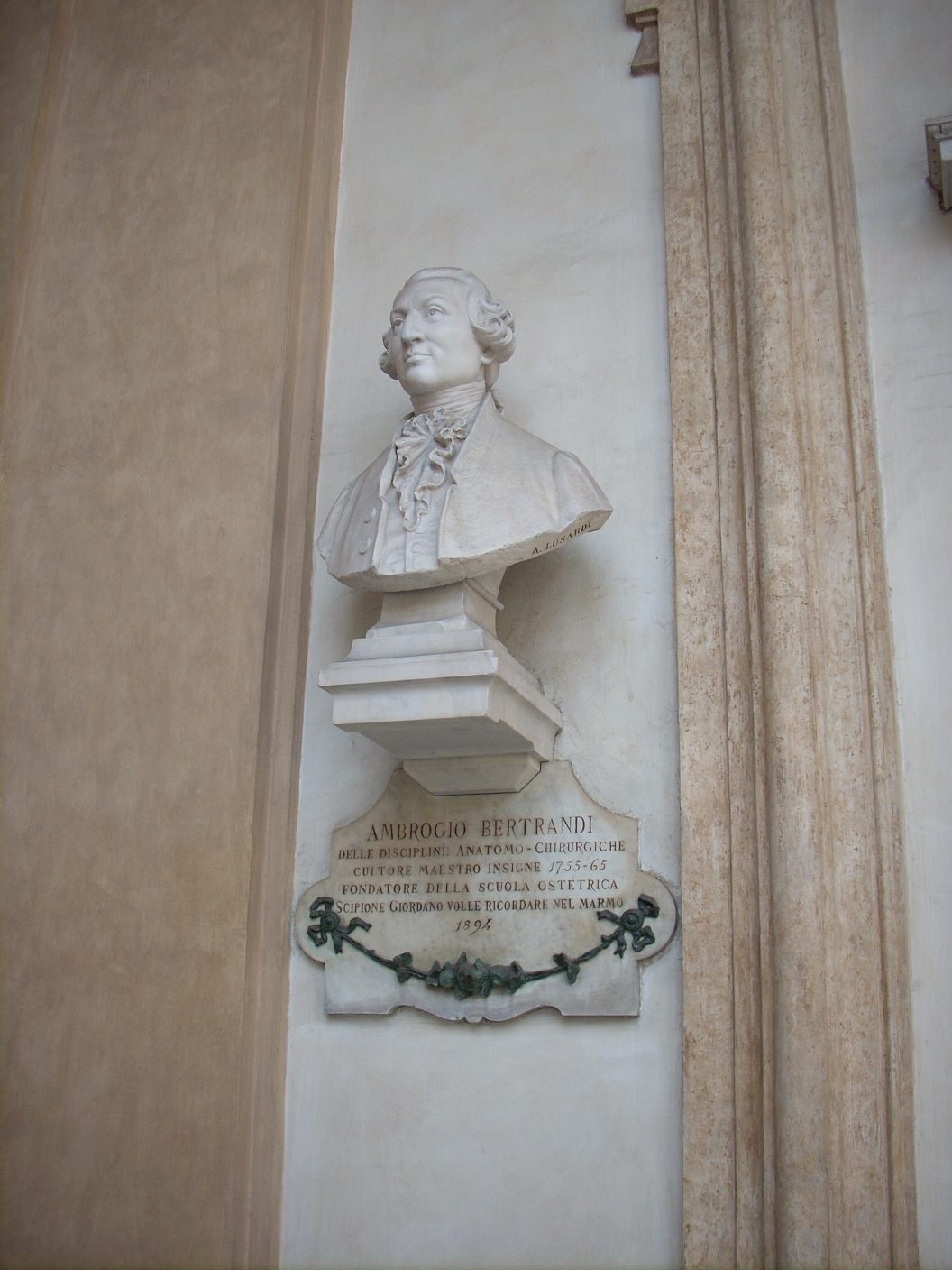 Ambrogio Bertrandi s bust, University of Turin central seat, Turin - 01.JPG